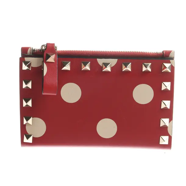 Geldbörse in Rot, Leder, Valentino