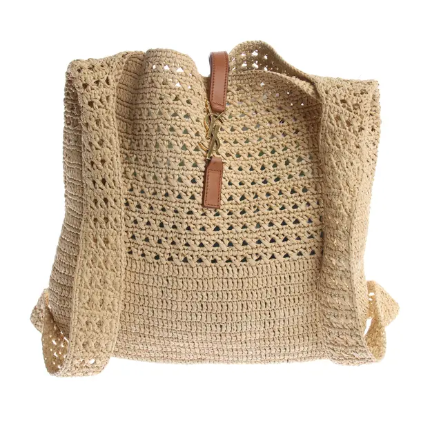 Shopper Bag, in Beige, Straw, Saint Laurent