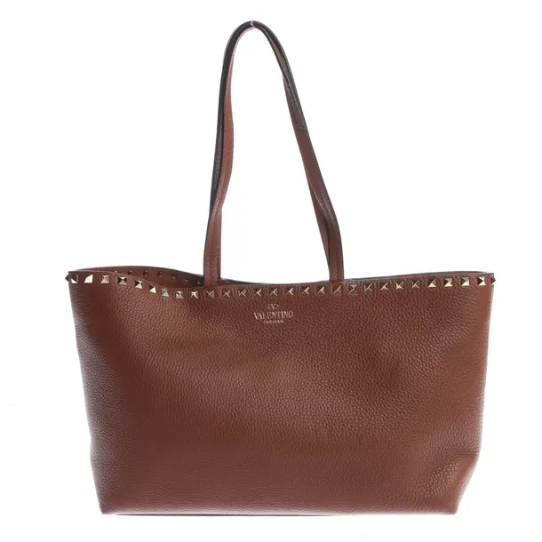 Schultertasche in Braun, Leder, Valentino