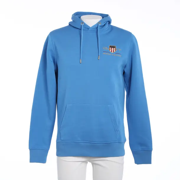 Hoodie in Blau, Baumwolle, Gant