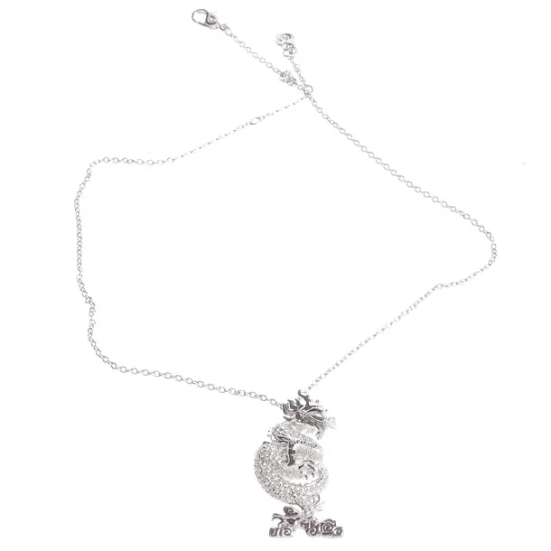 Halskette in Metallic, Metall (metallisch, metallisiert), Swarovski