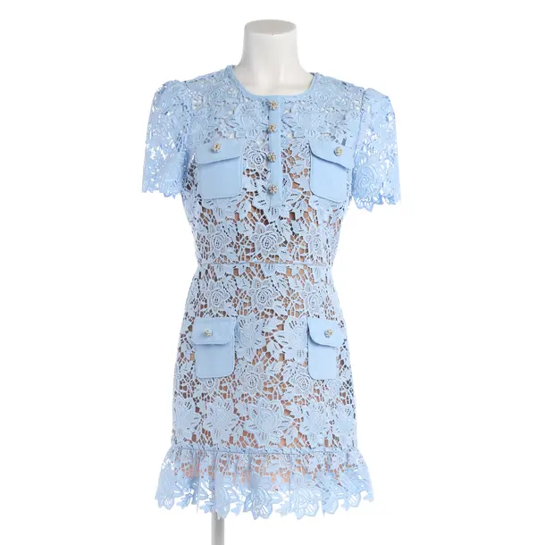 Cocktailkleid in Blau, Polyester, self-portrait