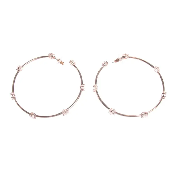 Earrings in Metallic, Metal (metallic, metallized), Swarovski