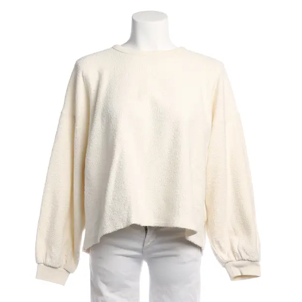 Sweatshirt in White, Cotton, American Vintage