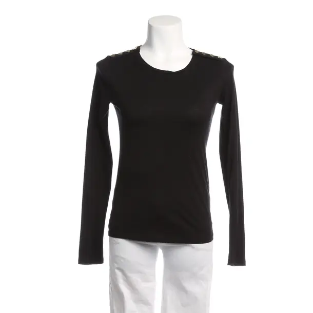 Longsleeve in Schwarz, Baumwolle, Maje
