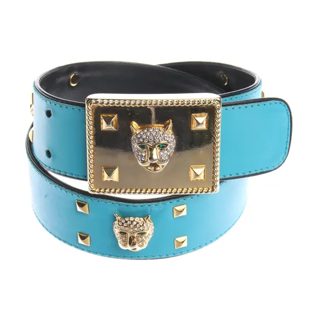 Gürtel in Blau, Leder, Escada