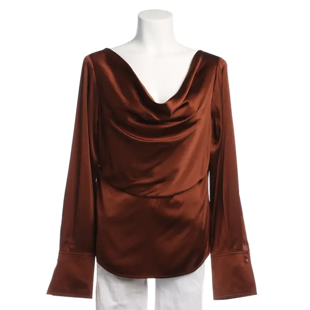 Blouse in Brown, Silk, Helmut Lang