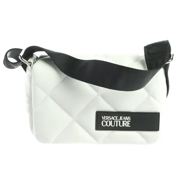 Schultertasche in Weiß, Polyurethan, Versace Jeans Couture