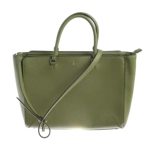 Handtasche in Grün, Leder, Tory Burch