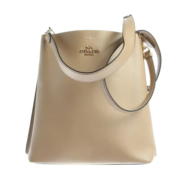 Schultertasche in Braun, Leder, Coach