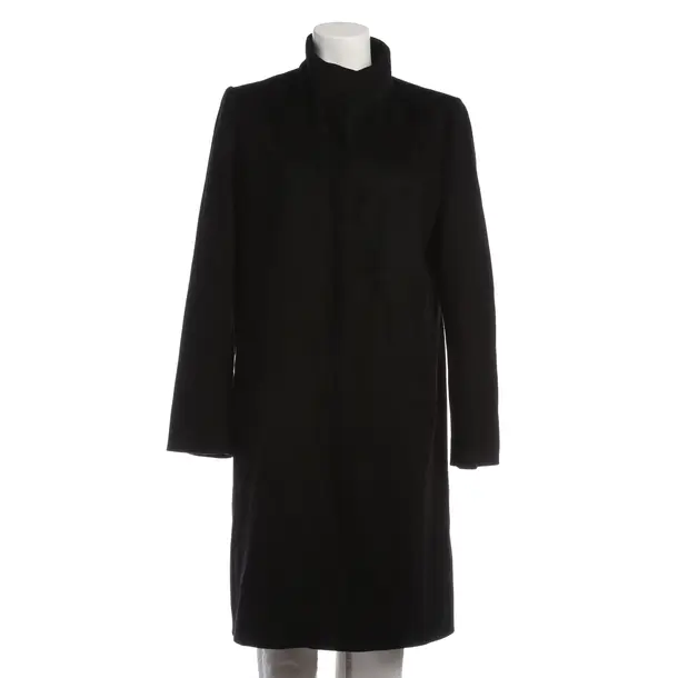 Mid-Season Coat in Black, Wool, Strenesse
