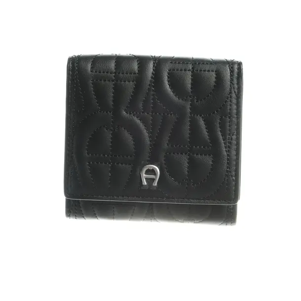 Geldbörse in Schwarz, Leder, Aigner