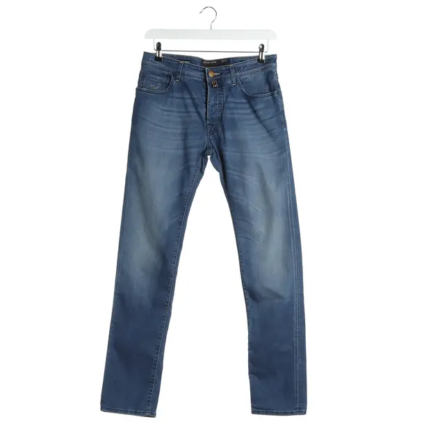 Jeans Straight Fit in Blau, Baumwolle, Jacob Cohen