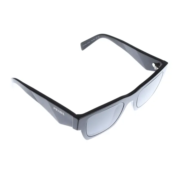 Sonnenbrille in Schwarz, Kunststoff, Prada