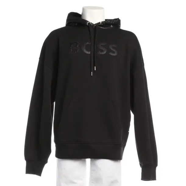 Hoodie in Black, Cotton, Hugo Boss