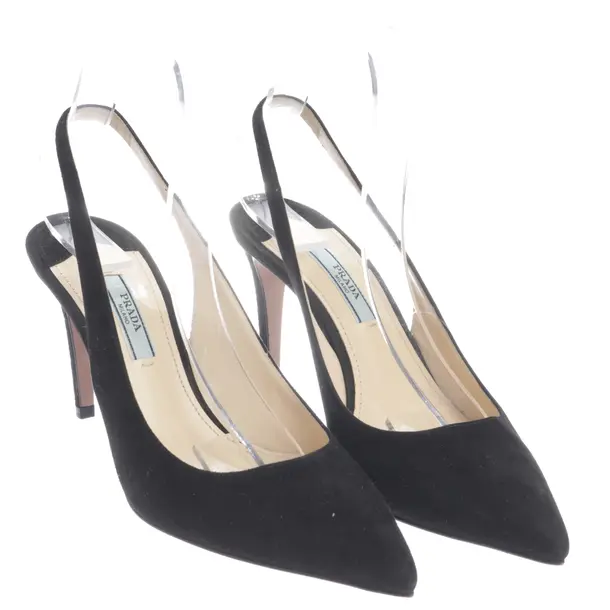 Slingbacks in Schwarz, , Prada