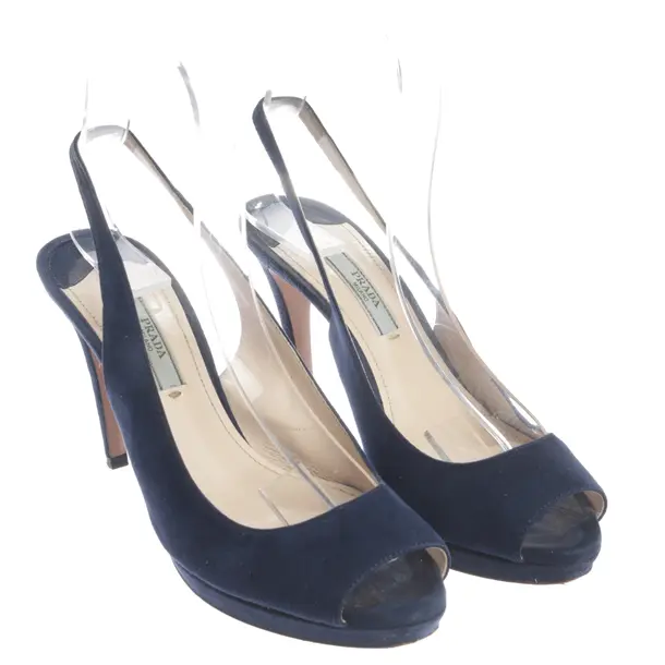 Sandaletten in Blau, , Prada