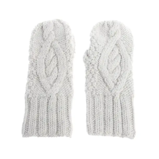 Mittens in Gray, Wool, Bloom