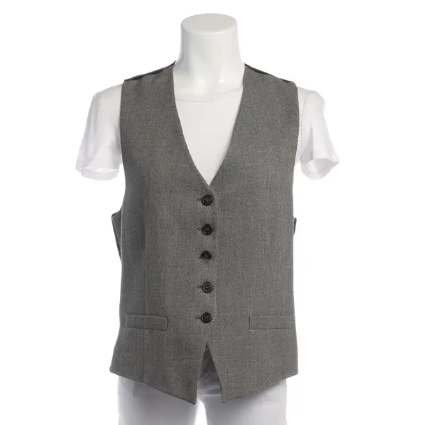 Vest in Gray, Wool, Karl Lagerfeld