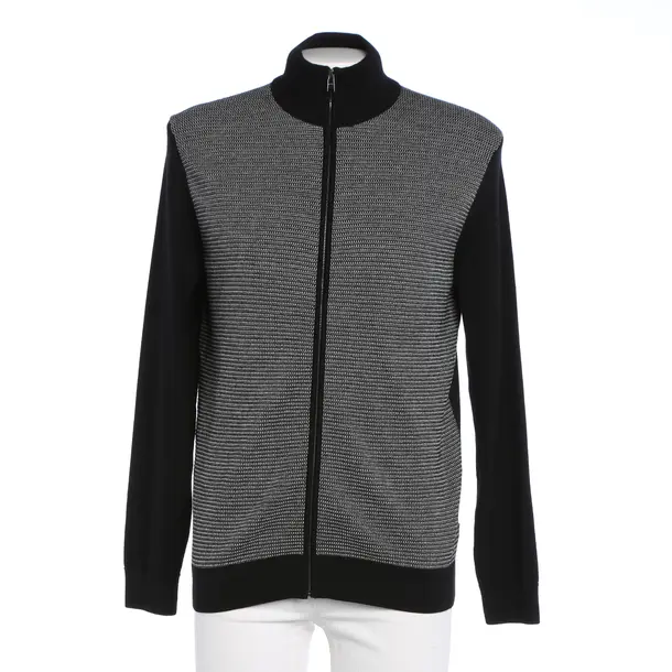 Strickjacke in Schwarz, Wolle, Hugo Boss Black Label