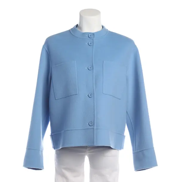 Mid-Season Jacket in Blue, Wool, Max Mara