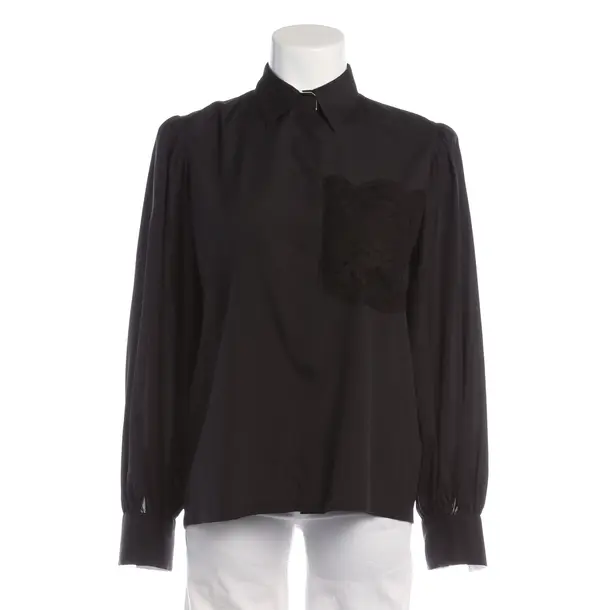 Bluse in Schwarz, Seide, Le Sarte Pettegole
