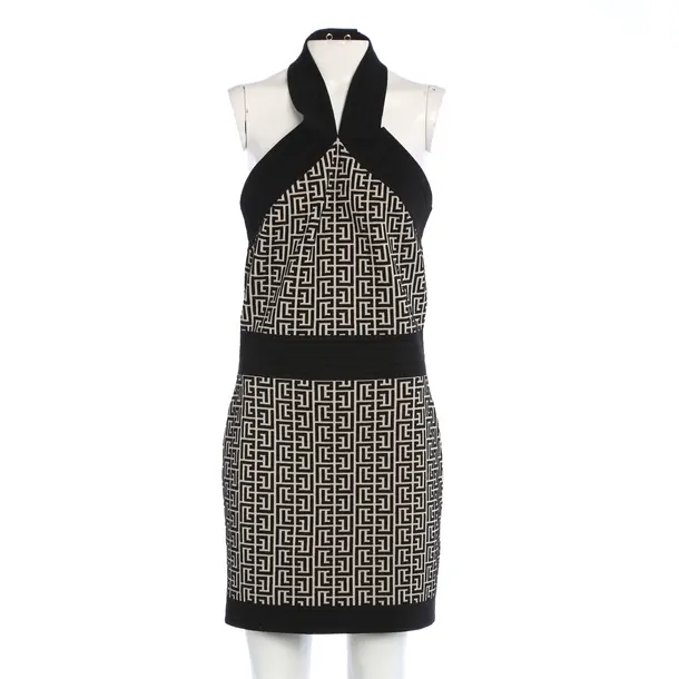 Cocktailkleid in Schwarz, Wolle, Balmain