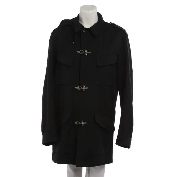 Mid-Season Coat in Black, Polyester, Hugo Boss Red Label