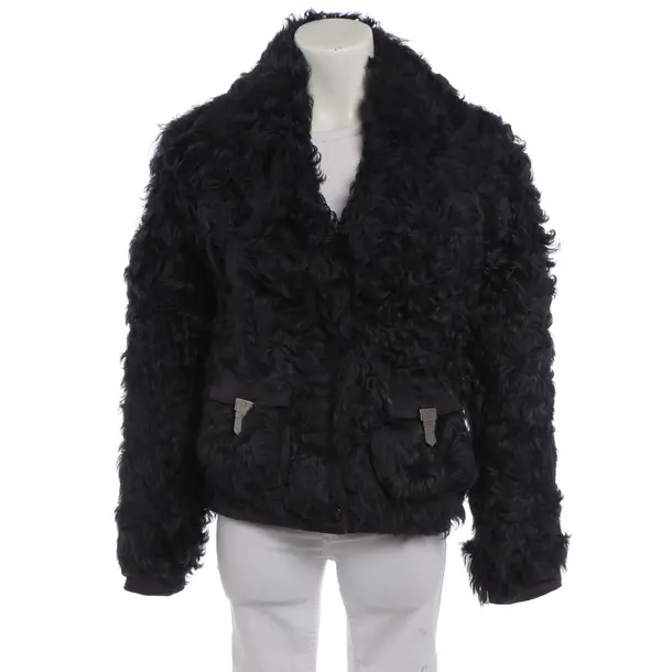 Lederjacke in Blau, Leder, Mulberry