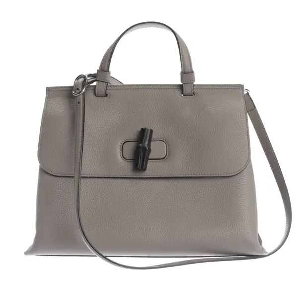 Handtasche in Grau, Leder, Gucci