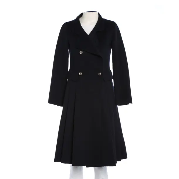 Mid-Season Coat in Blue, Wool, Carolina Herrera