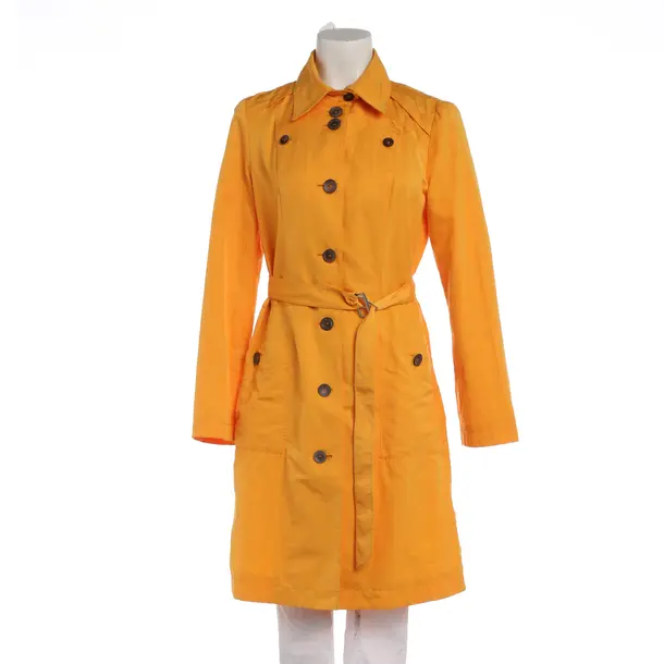 Summer Coat in Orange, Cotton, Marc Cain