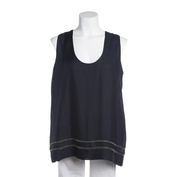 Top in Blau, Seide, Fabiana Filippi