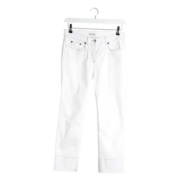 Pants in White, Cotton, Loro Piana