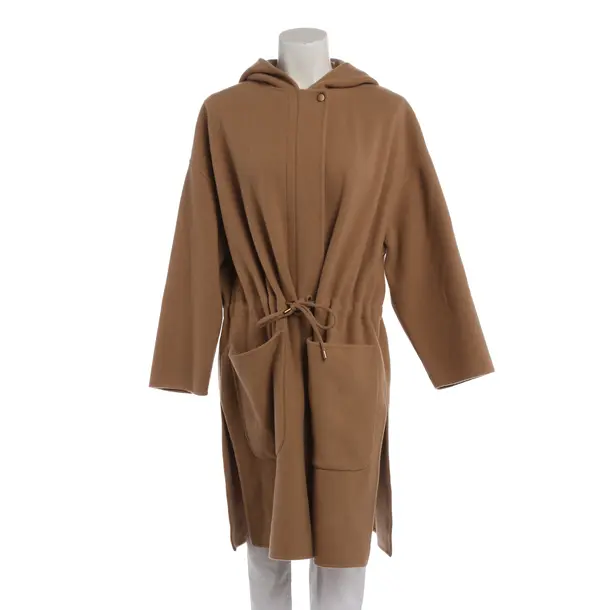 Mid-Season Coat in Brown, Wool, Max Mara