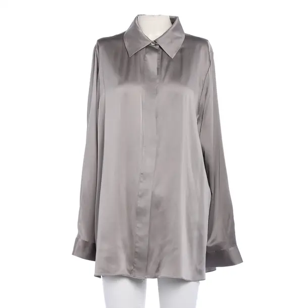 Bluse, in Grau, Seide, Herzensangelegenheit
