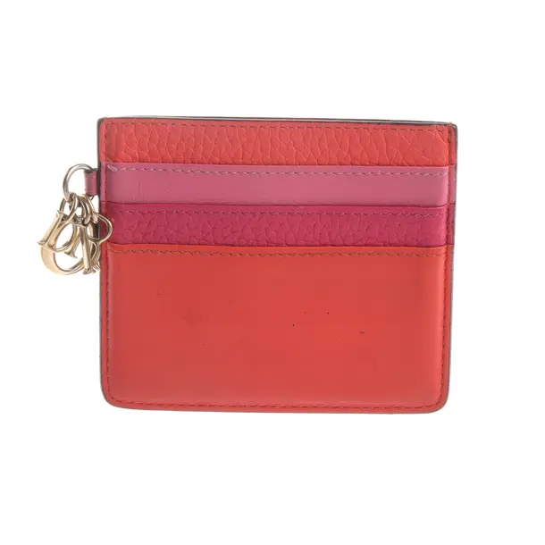 Card Holder in Red, Leather, Dior