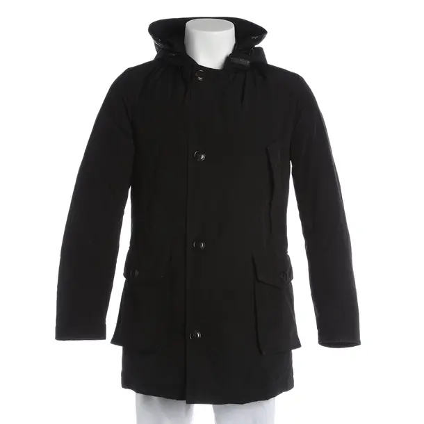 Overcoat, in Black, Polyester, Woolrich