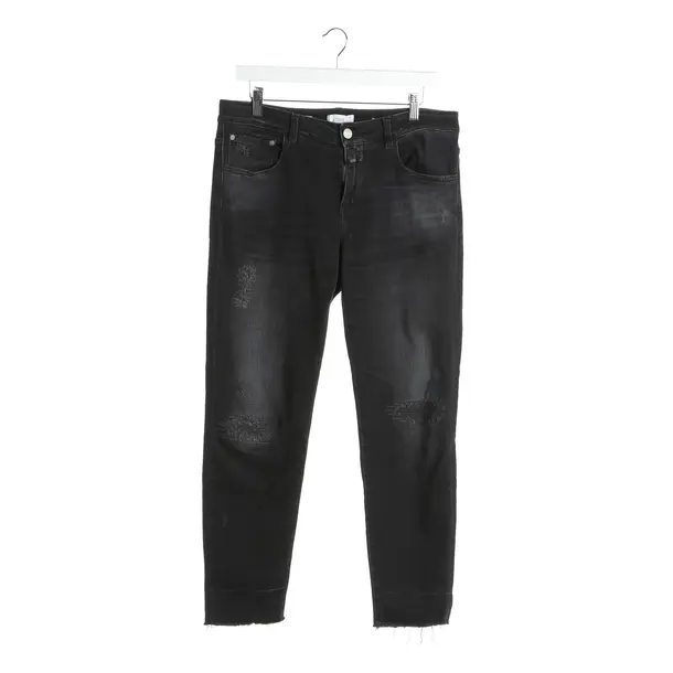 Straight Fit Jeans in Gray, Cotton, Closed