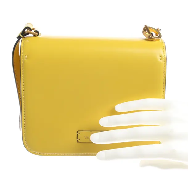 Evening Bag in Yellow, Leather, Valentino