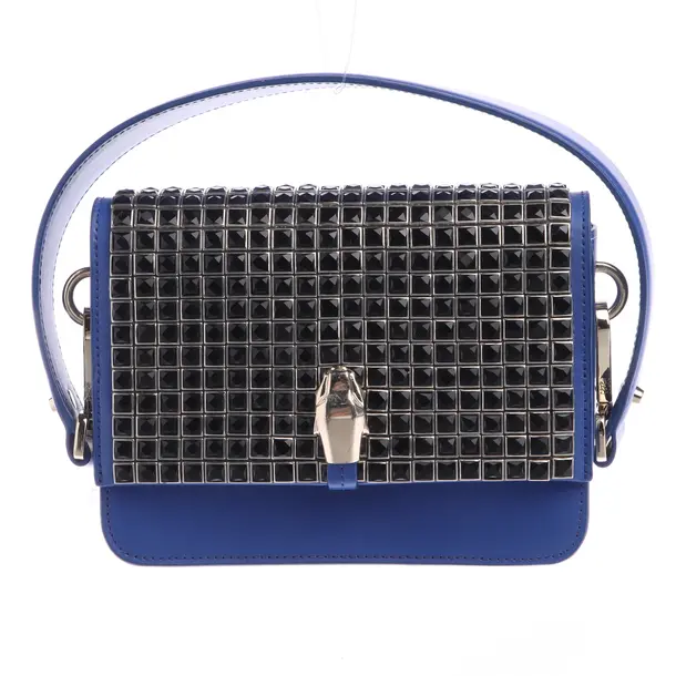 Shoulder Bag in Blue, Leather, cavalli CLASS