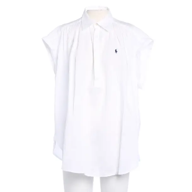 Blouse, in White, Linen, Polo Ralph Lauren