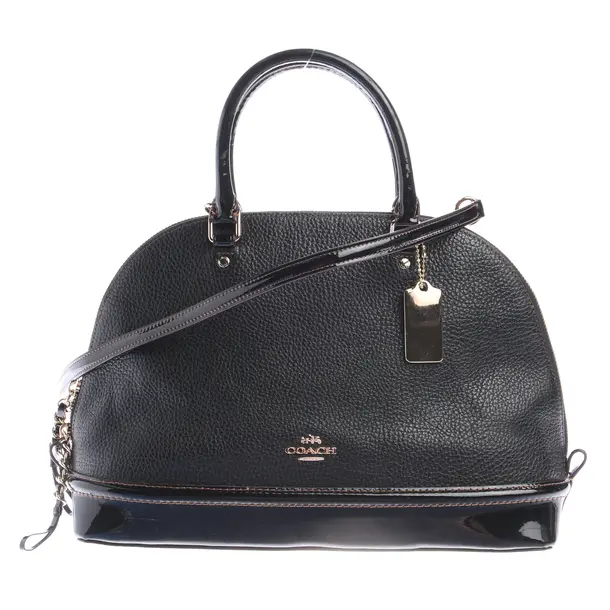 Handtasche in Schwarz, Leder, Coach