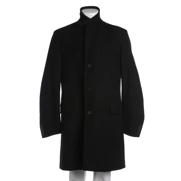 Übergangsmantel in Schwarz, Wolle, Karl Lagerfeld