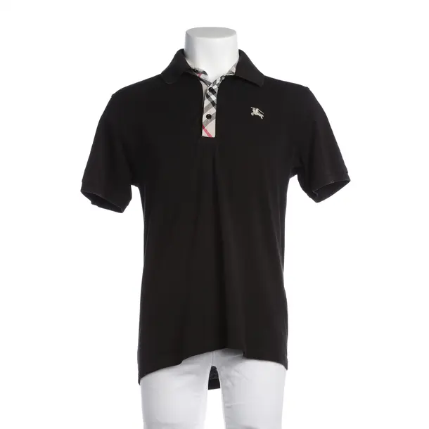 Polo Shirt in Black, Cotton, Burberry London
