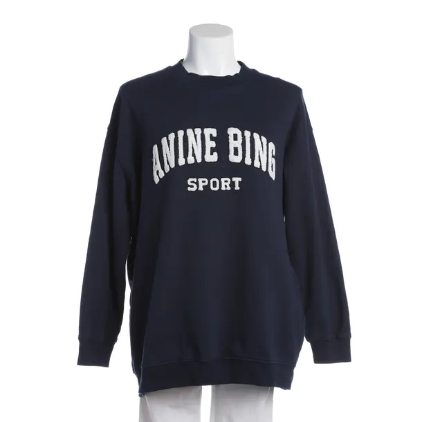 Sweatshirt in Blau, Baumwolle, Anine Bing