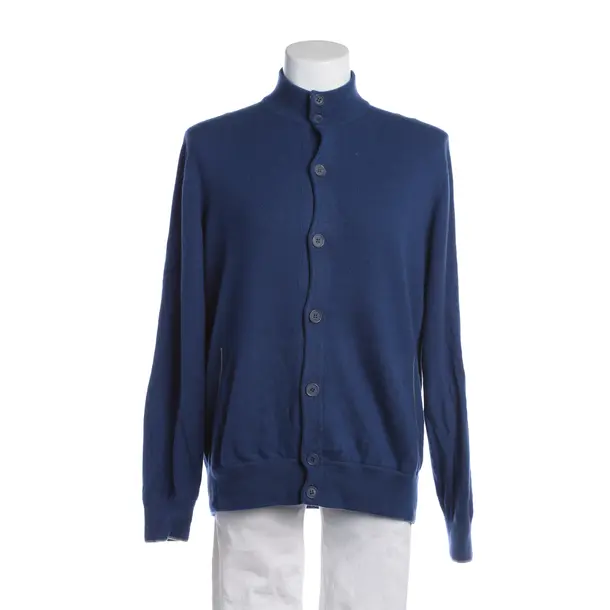 Strickjacke in Blau, Kaschmir, Loro Piana