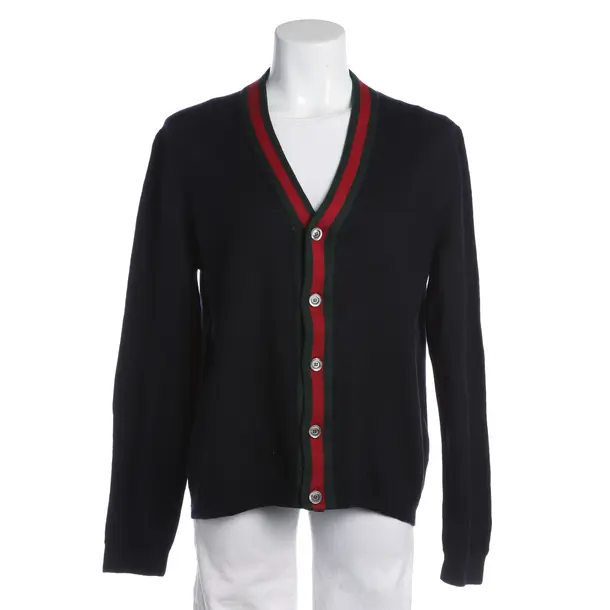 Strickjacke in Blau, Wolle, Gucci