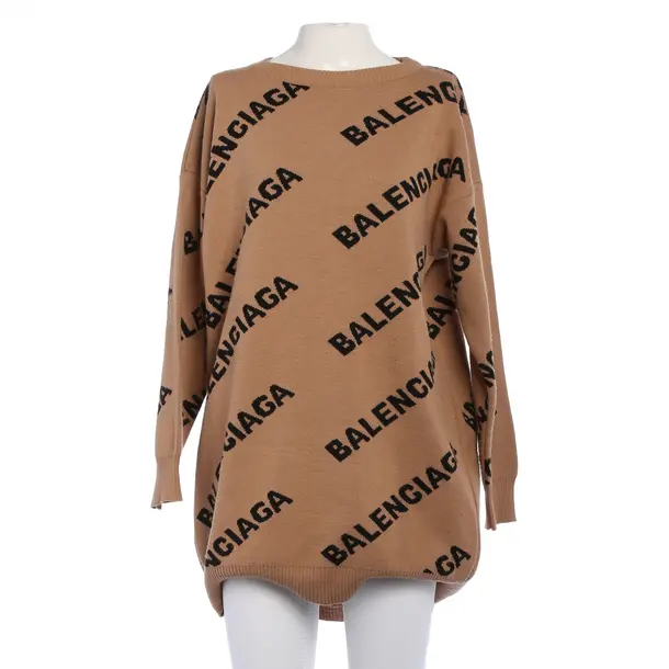 Pullover, in Braun, Baumwolle, Balenciaga