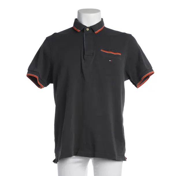 Poloshirt in Grau, Baumwolle, Tommy Hilfiger